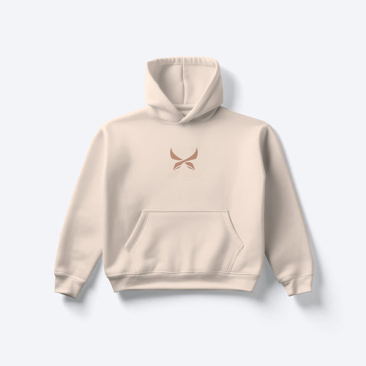 EVOOXE Original X Oversized Hoodie - Beige